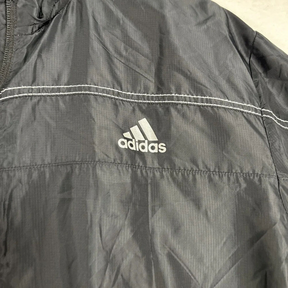 Adidas Wind Jacket Mens Large Black Climalite Response Full Zip D88342